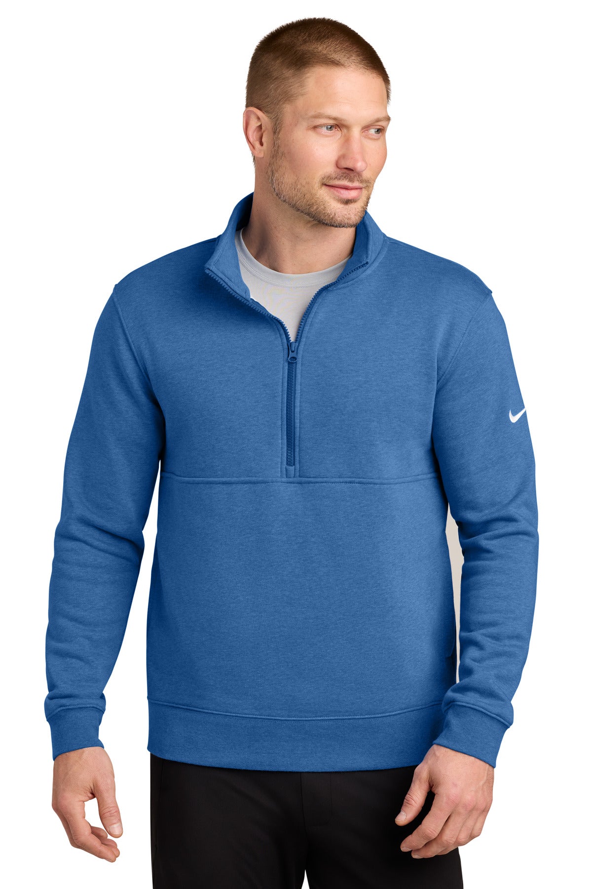 Nike NKDX6718 Club Fleece Sleeve Swoosh 1/2-Zip