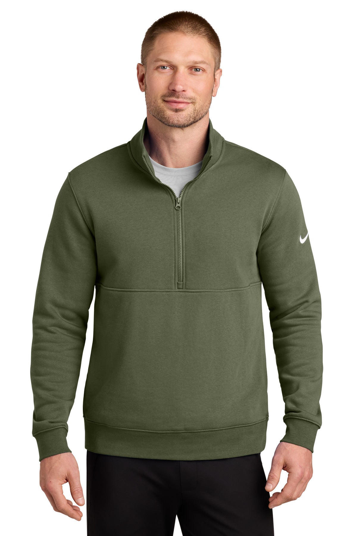 Nike NKDX6718 Club Fleece Sleeve Swoosh 1/2-Zip
