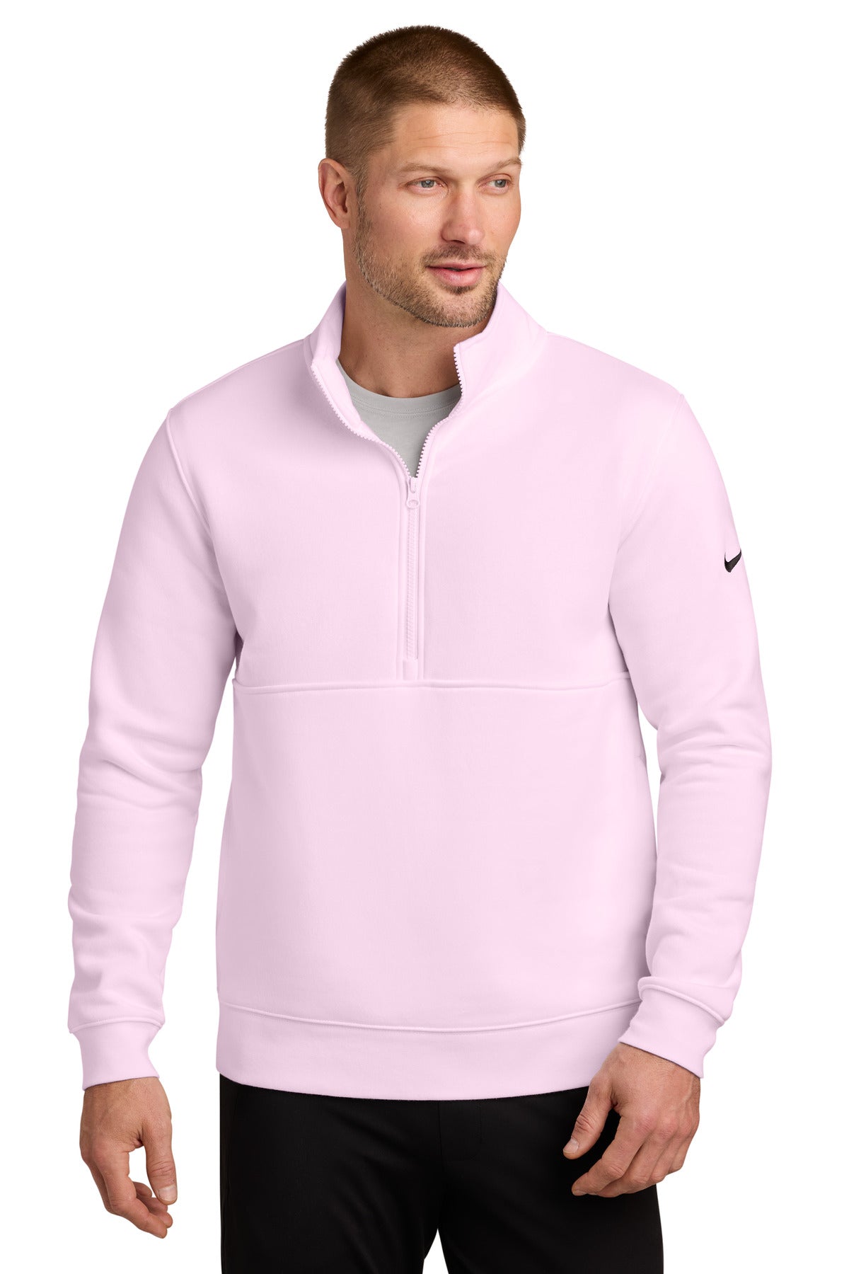 Nike NKDX6718 Club Fleece Sleeve Swoosh 1/2-Zip