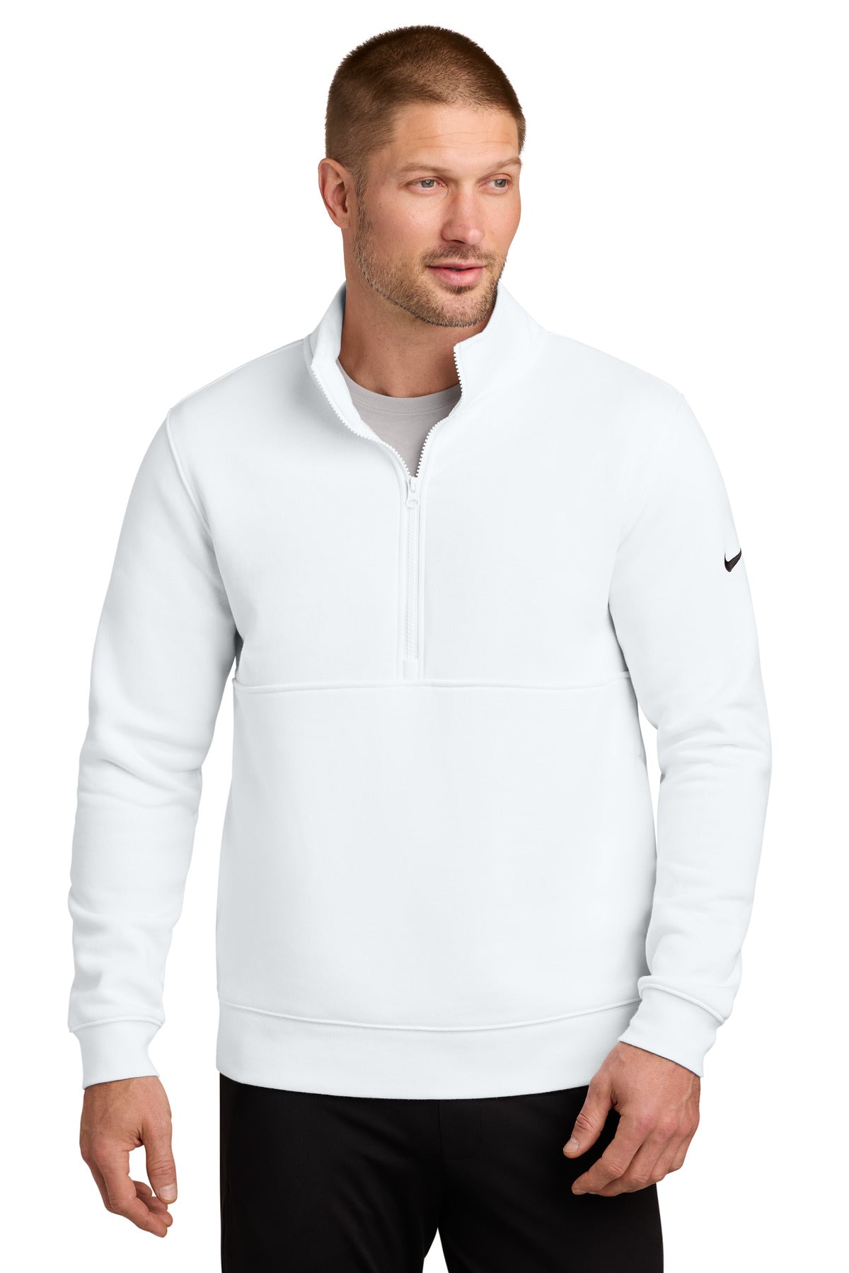 Nike NKDX6718 Club Fleece Sleeve Swoosh 1/2-Zip