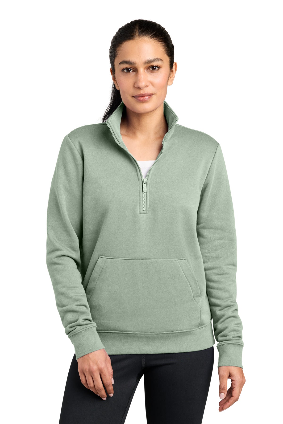 Nike NKDX6720 Women's Club Fleece Sleeve Swoosh 1/2-Zip