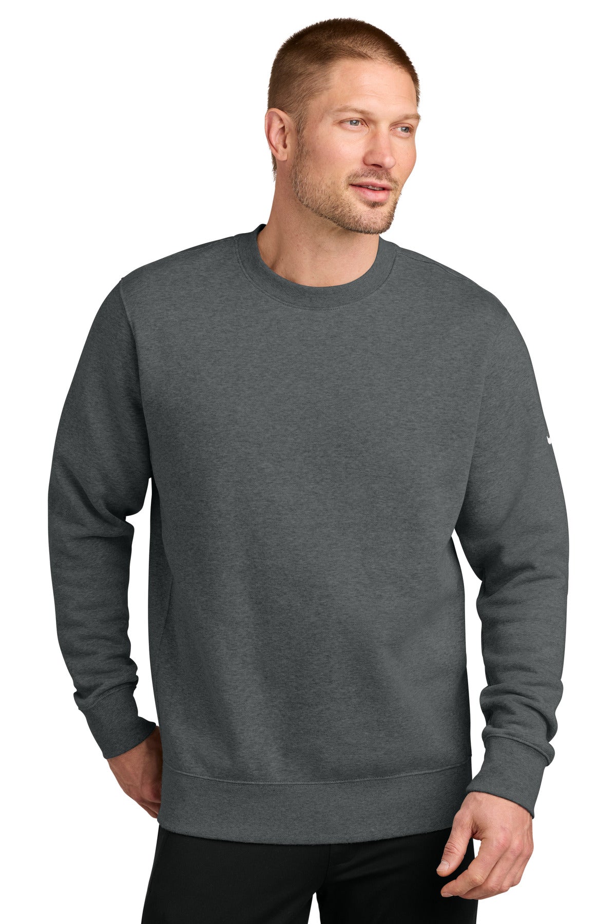 Nike NKFD9863 Club Fleece Sleeve Swoosh Crew