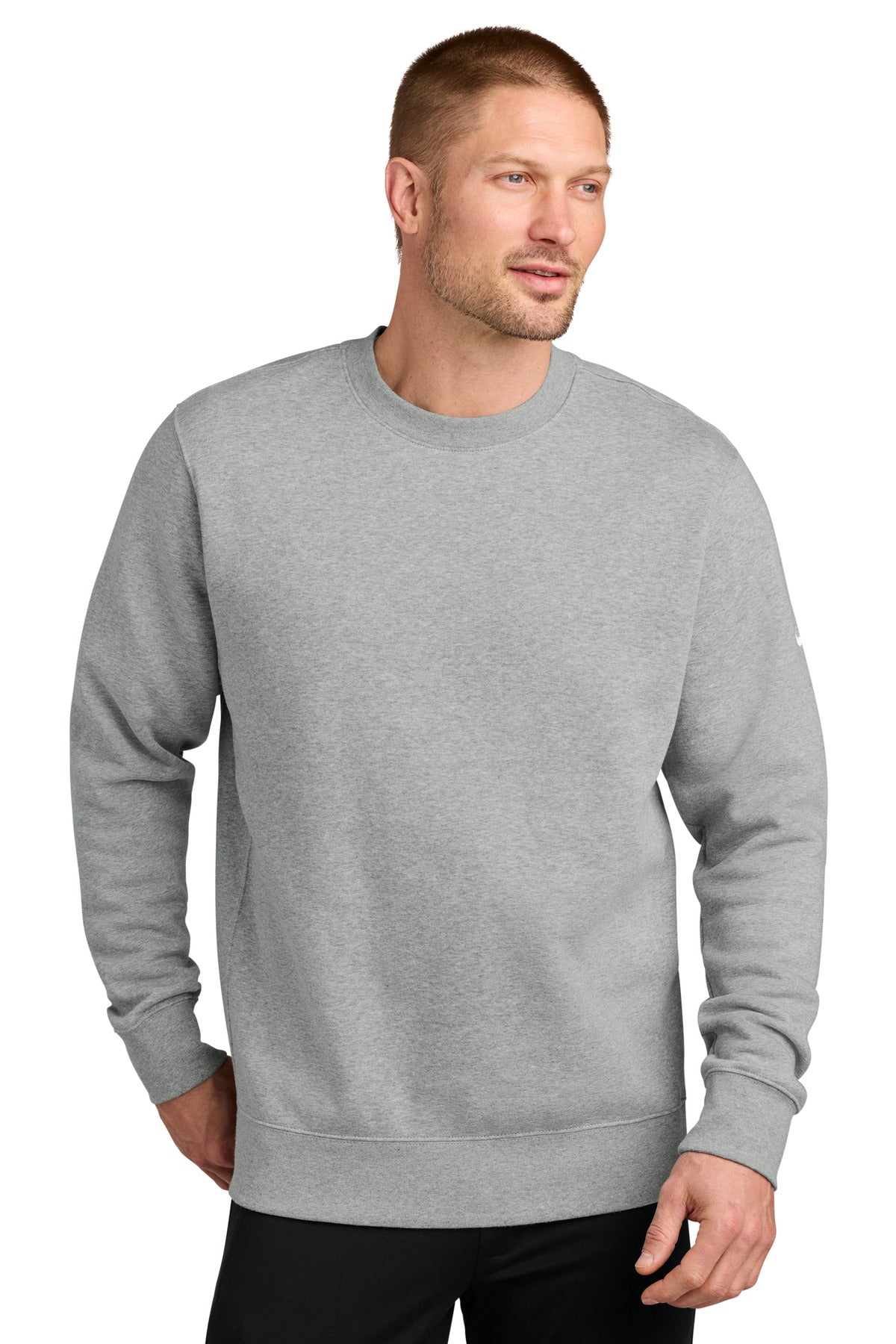 Nike NKFD9863 Club Fleece Sleeve Swoosh Crew