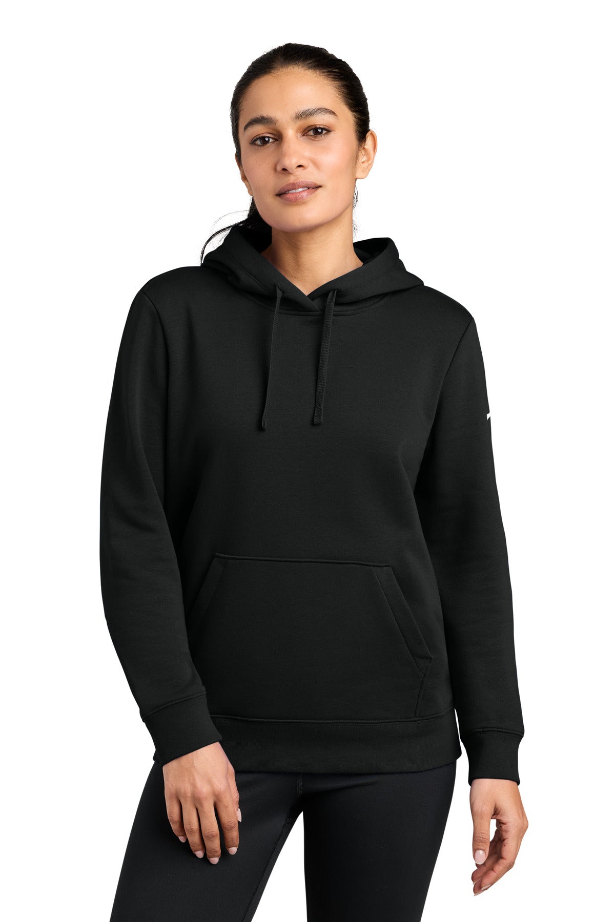 Nike NKFD9889 Women's Club Fleece Sleeve Swoosh Pullover Hoodie