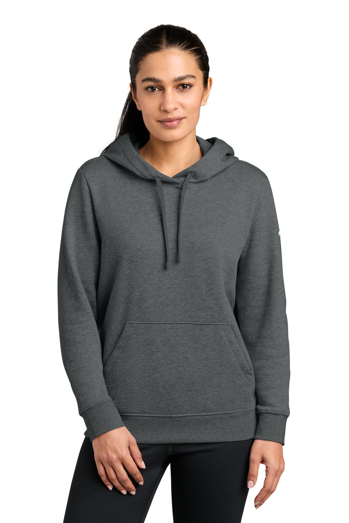 Nike NKFD9889 Women's Club Fleece Sleeve Swoosh Pullover Hoodie