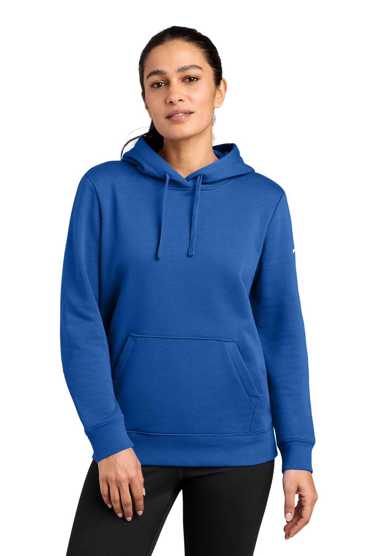 Nike NKFD9889 Women's Club Fleece Sleeve Swoosh Pullover Hoodie
