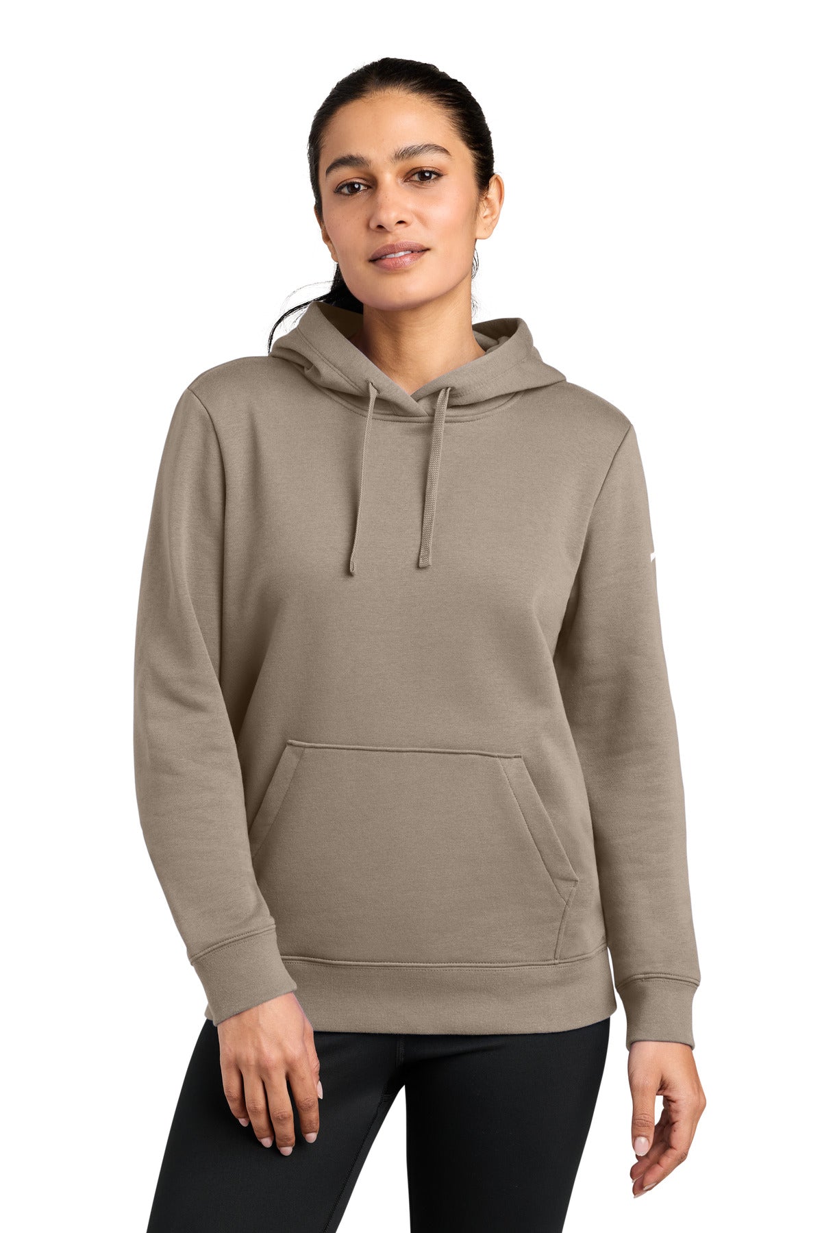Nike NKFD9889 Women's Club Fleece Sleeve Swoosh Pullover Hoodie