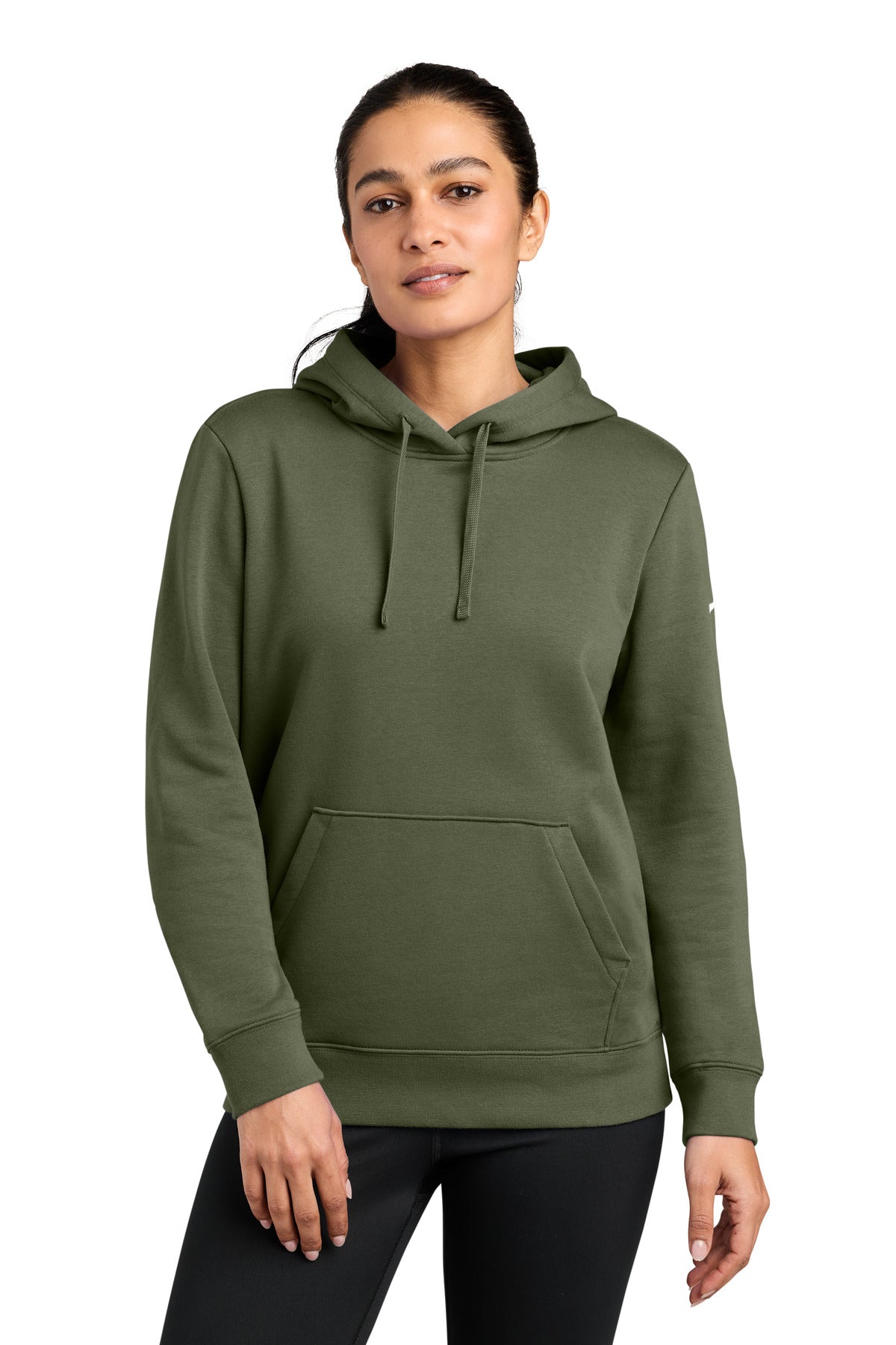 Nike NKFD9889 Women's Club Fleece Sleeve Swoosh Pullover Hoodie