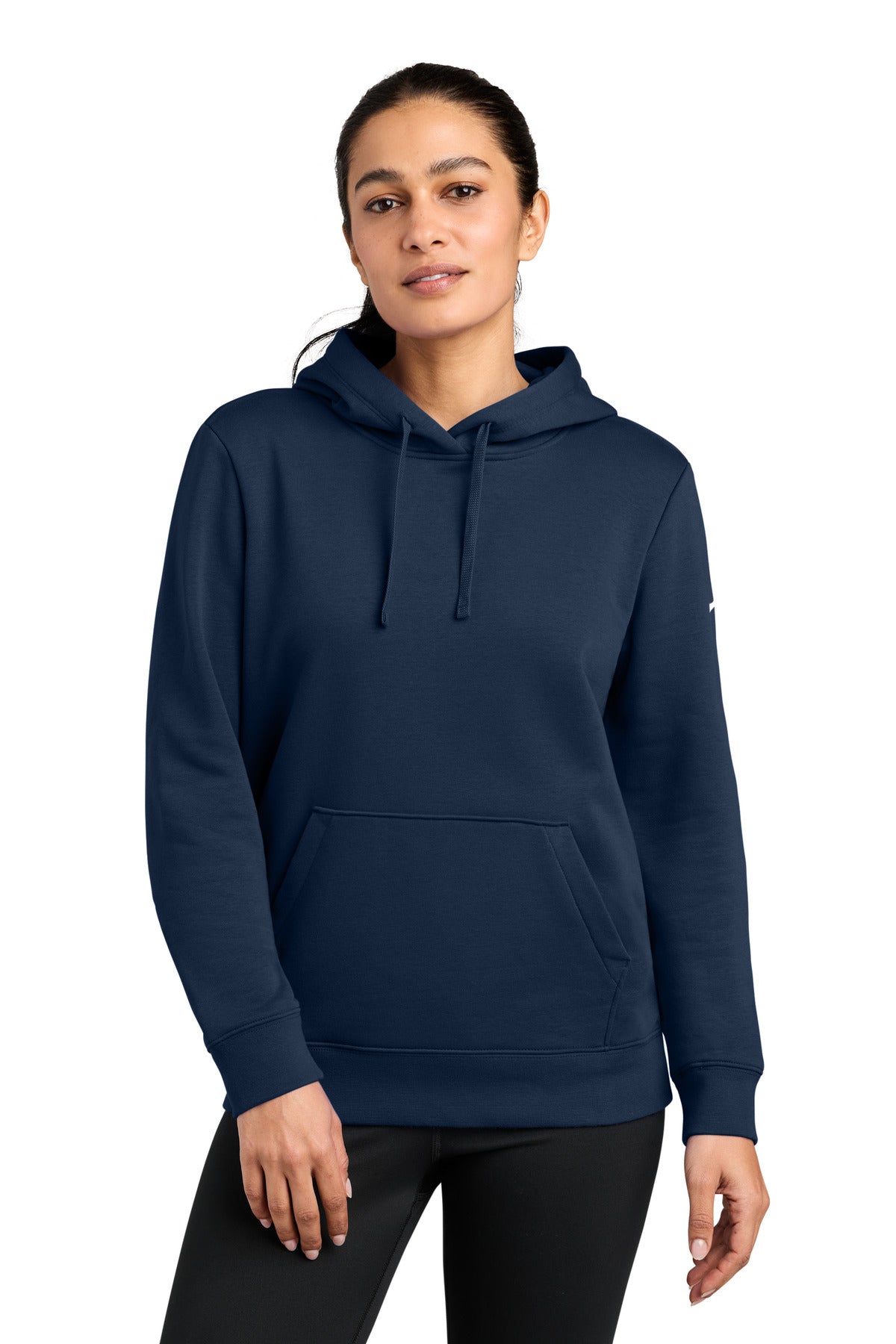 Nike NKFD9889 Women's Club Fleece Sleeve Swoosh Pullover Hoodie