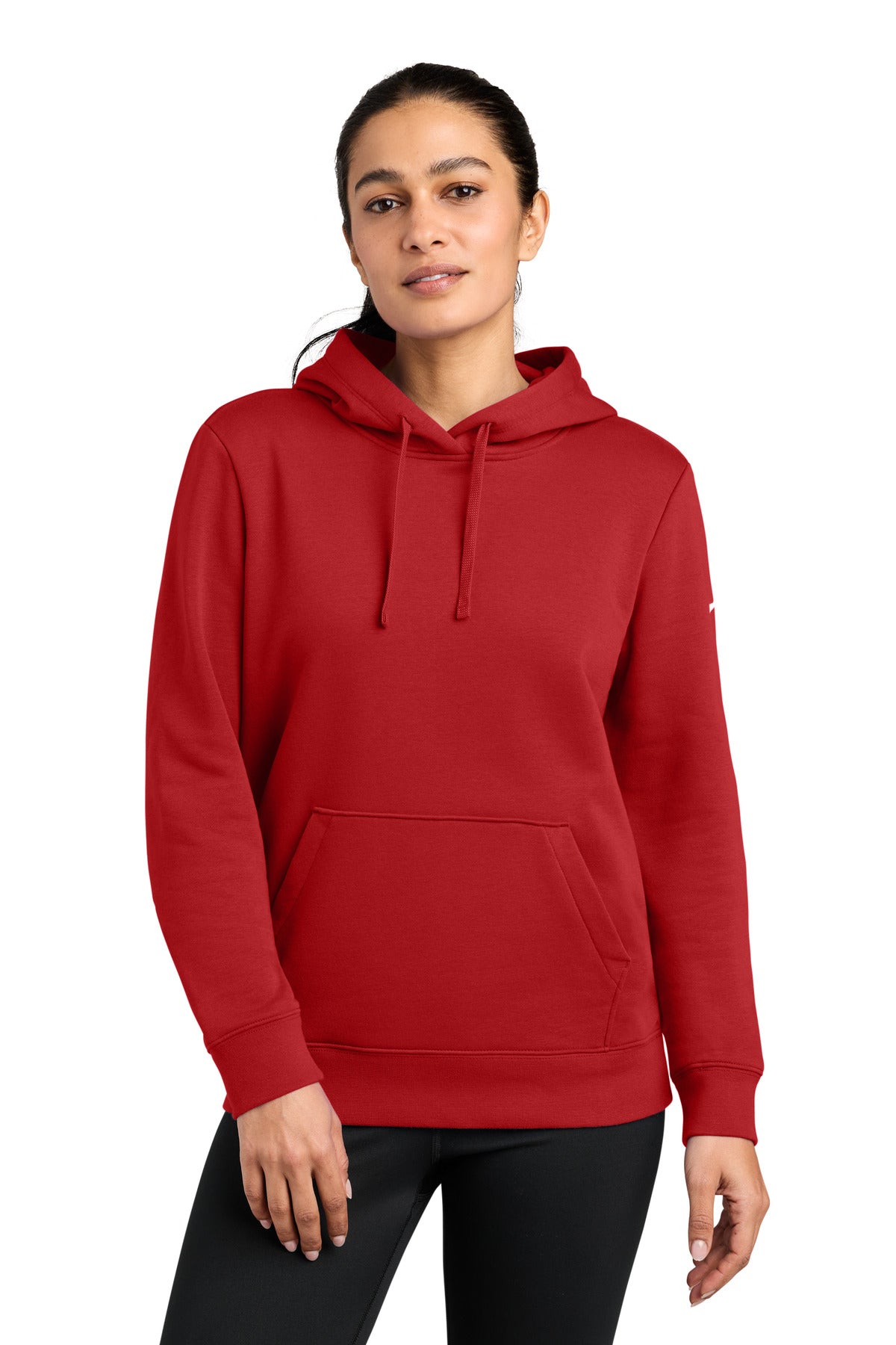 Nike NKFD9889 Women's Club Fleece Sleeve Swoosh Pullover Hoodie