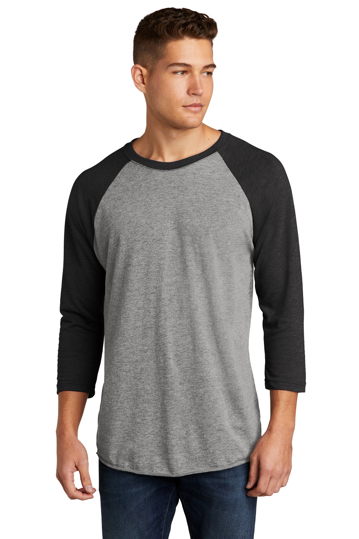 Next Level Apparel NL6051 Adult Tri-Blend 3/4-Sleeve Raglan Tee