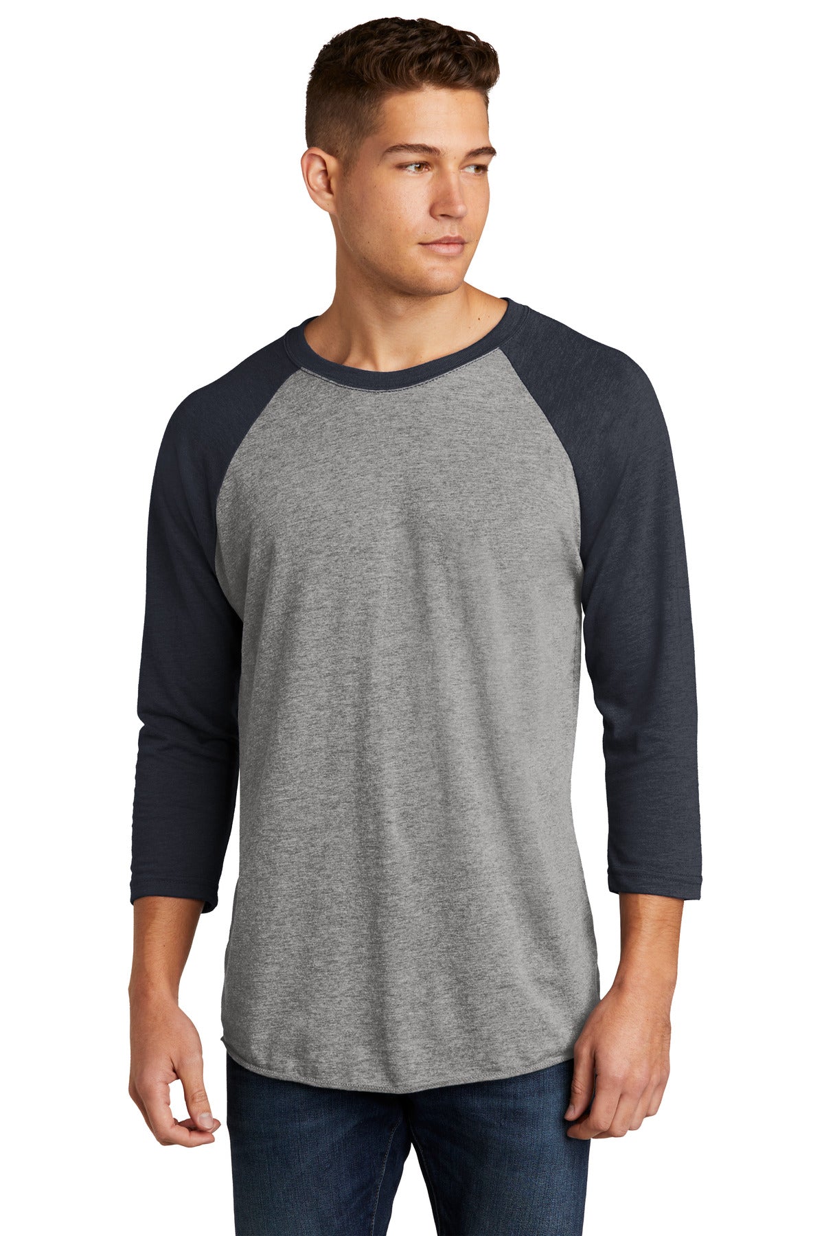 Next Level Apparel NL6051 Adult Tri-Blend 3/4-Sleeve Raglan Tee