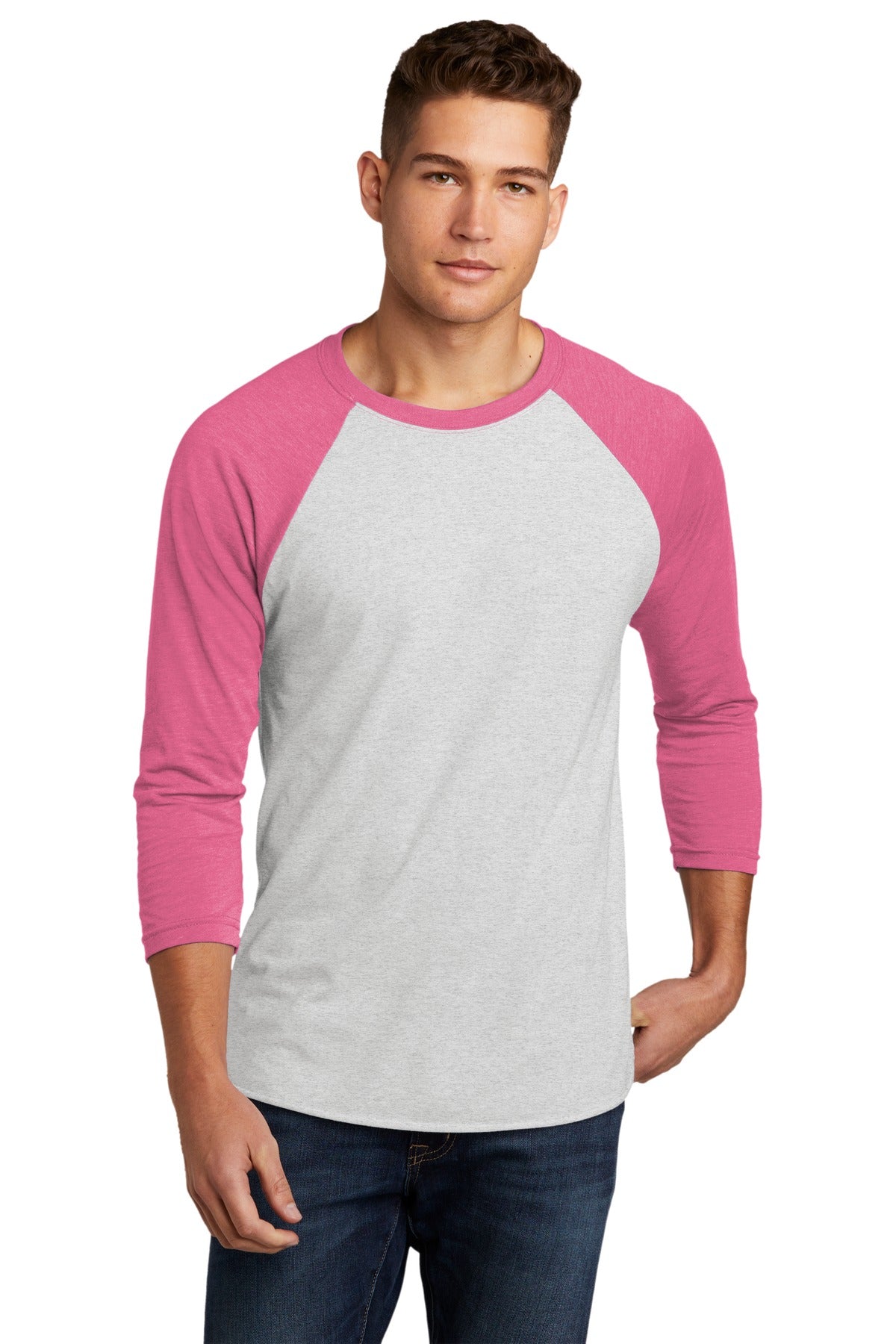 Next Level Apparel NL6051 Adult Tri-Blend 3/4-Sleeve Raglan Tee