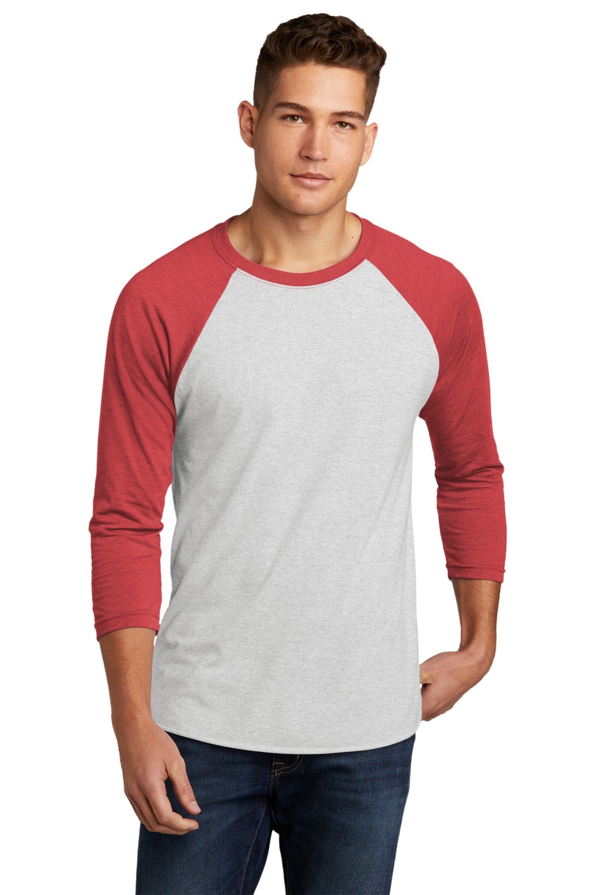 Next Level Apparel NL6051 Adult Tri-Blend 3/4-Sleeve Raglan Tee