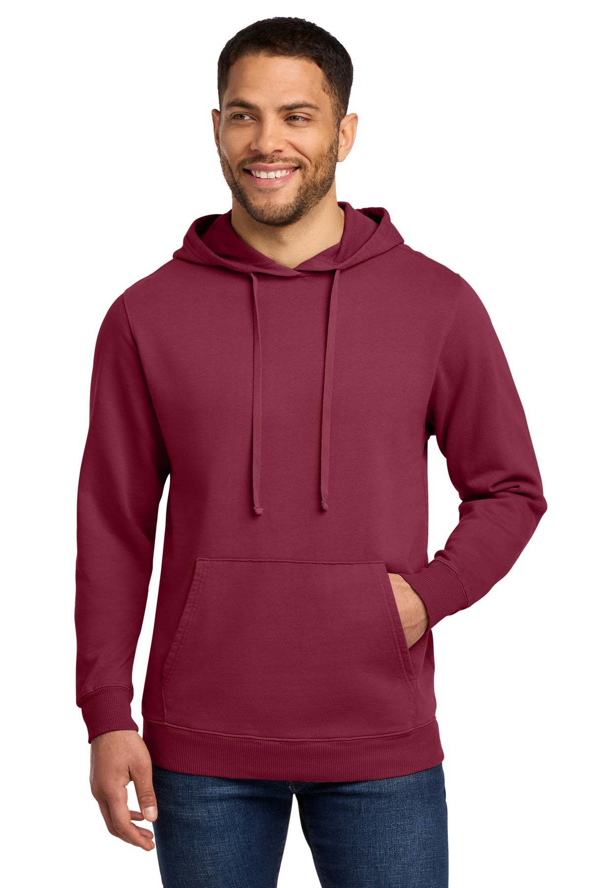 Port & Co PC098H Beach Wash Garment-Dyed Pullover Hooded Sweatshirt