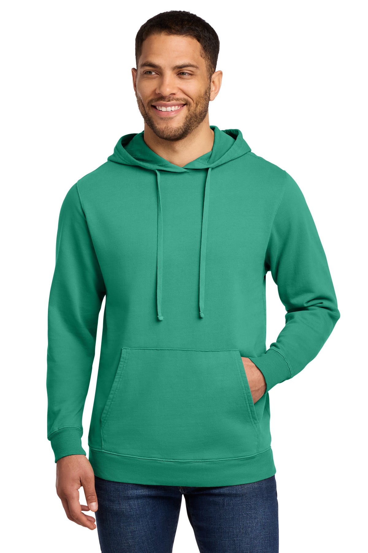 Port & Co PC098H Beach Wash Garment-Dyed Pullover Hooded Sweatshirt