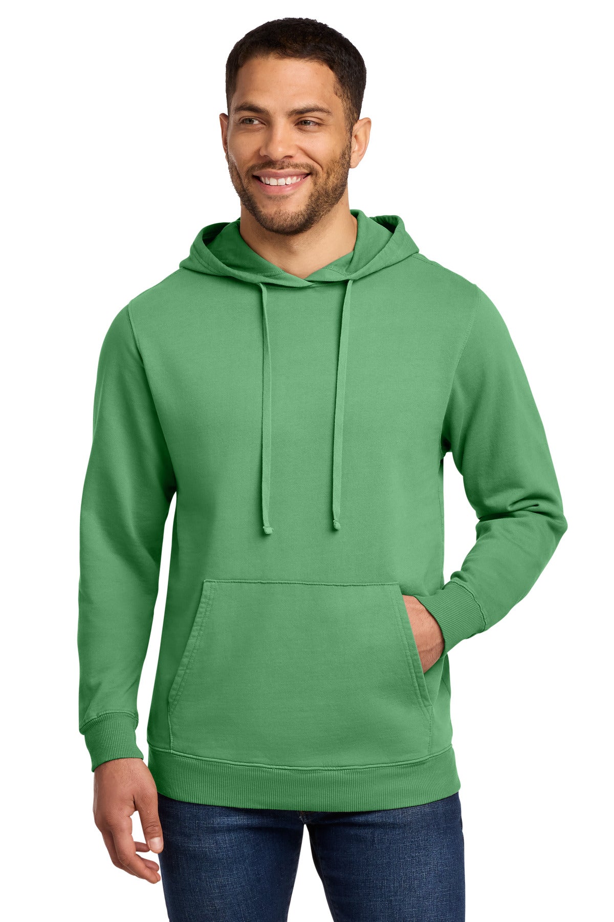 Port & Co PC098H Beach Wash Garment-Dyed Pullover Hooded Sweatshirt