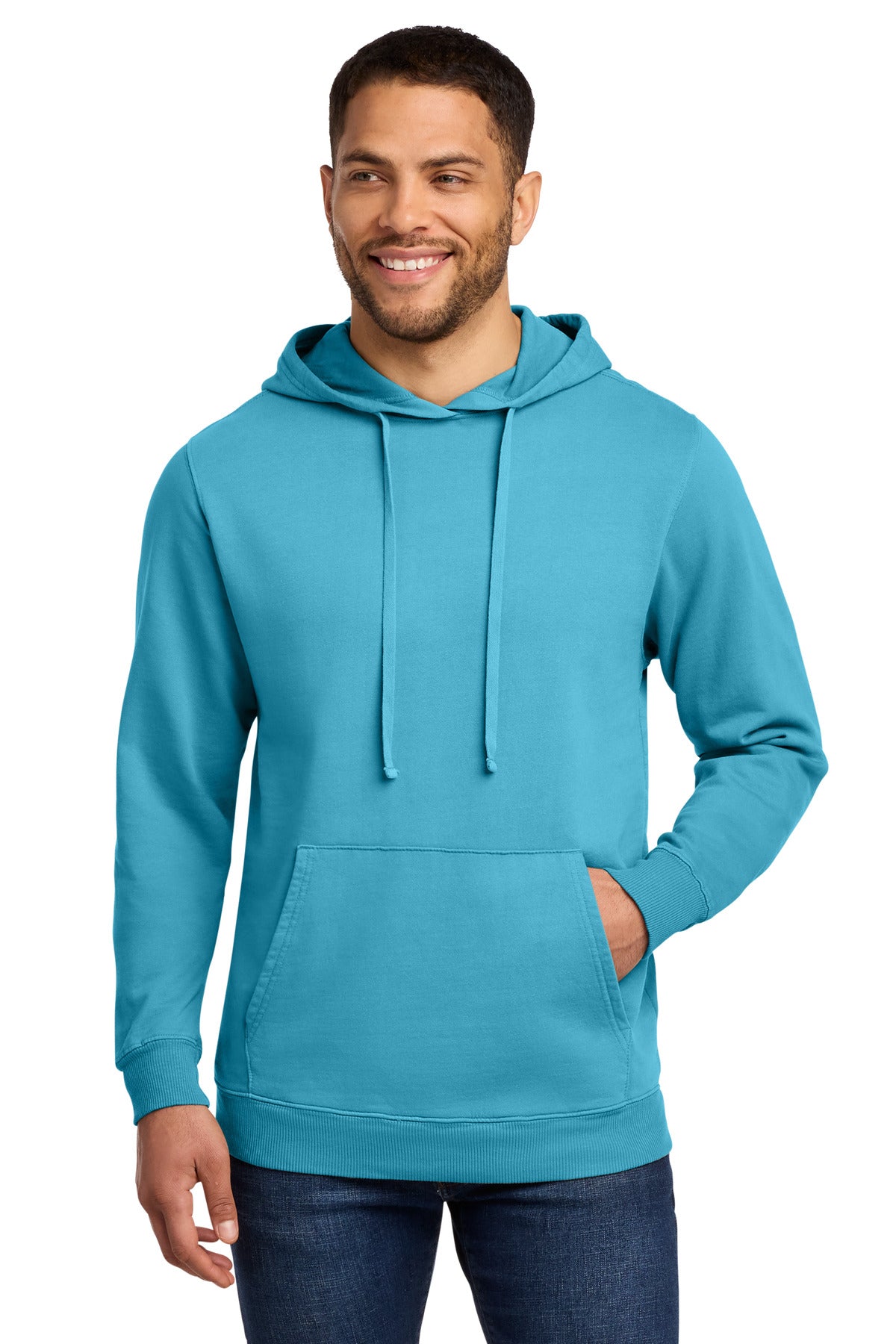 Port & Co PC098H Beach Wash Garment-Dyed Pullover Hooded Sweatshirt