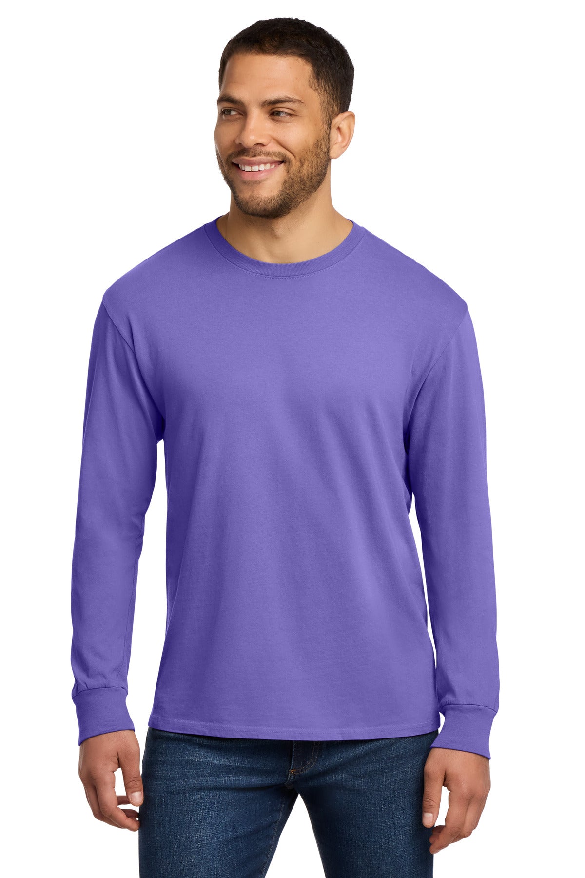 Beach Wash® Garment-Dyed Long Sleeve Tee - 5.5 oz | Port & Co PC099LS