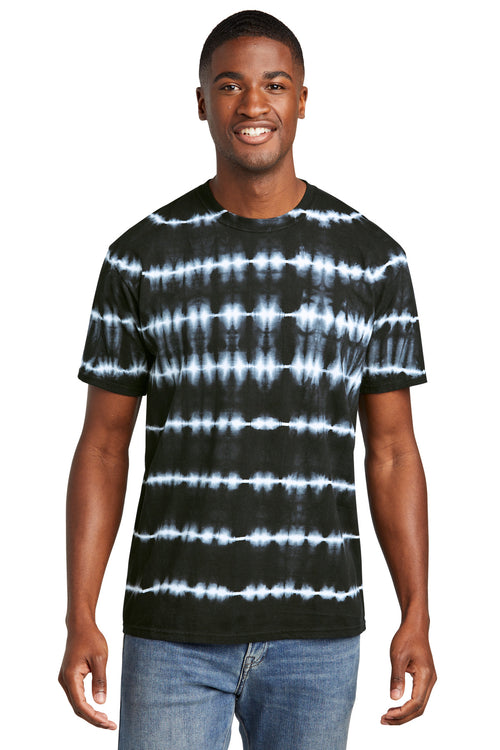 Port & Co PC142 Allover Stripe Tie-Dye Tee