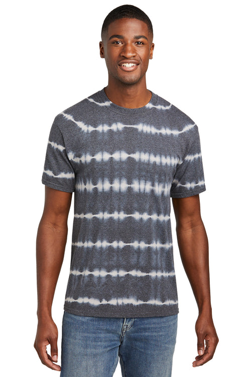 Port & Co PC142 Allover Stripe Tie-Dye Tee