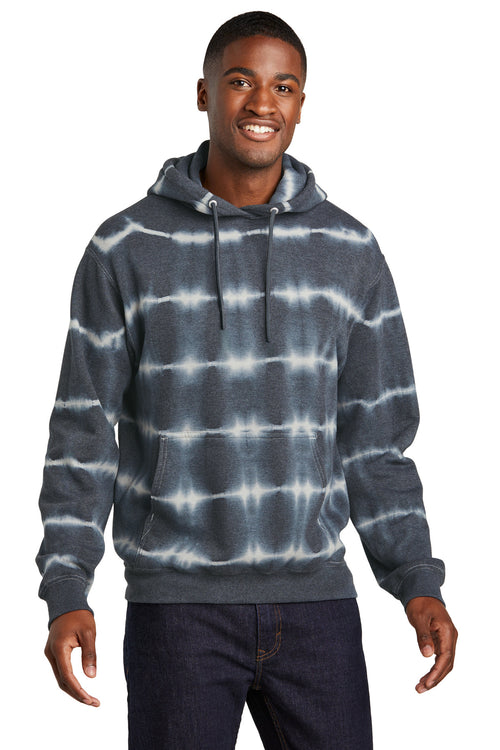 Port & Co PC143 Allover Stripe Tie-Dye Fleece