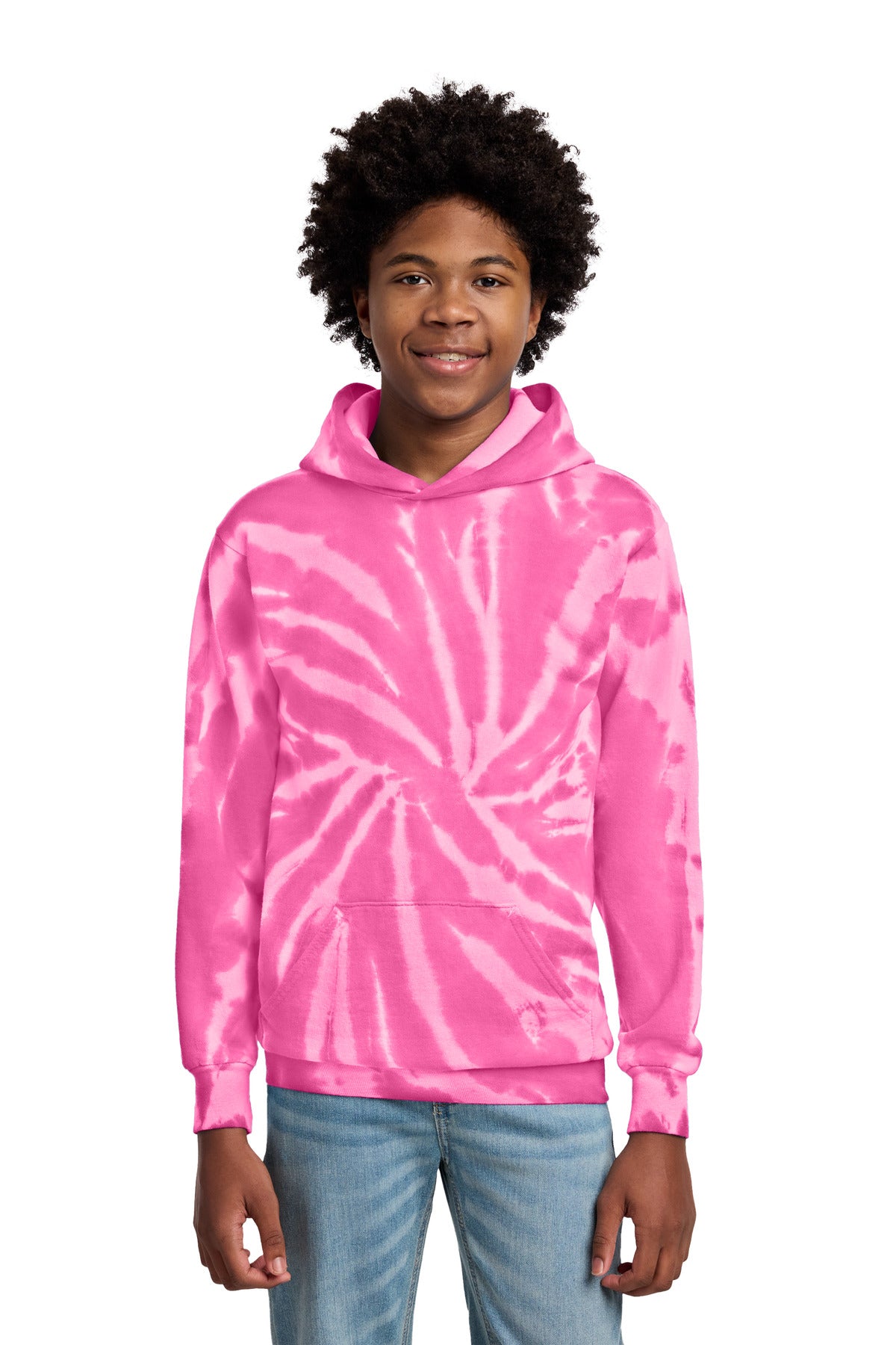 Port & Co PC146Y Youth Tie-Dye Pullover Hooded Sweatshirt