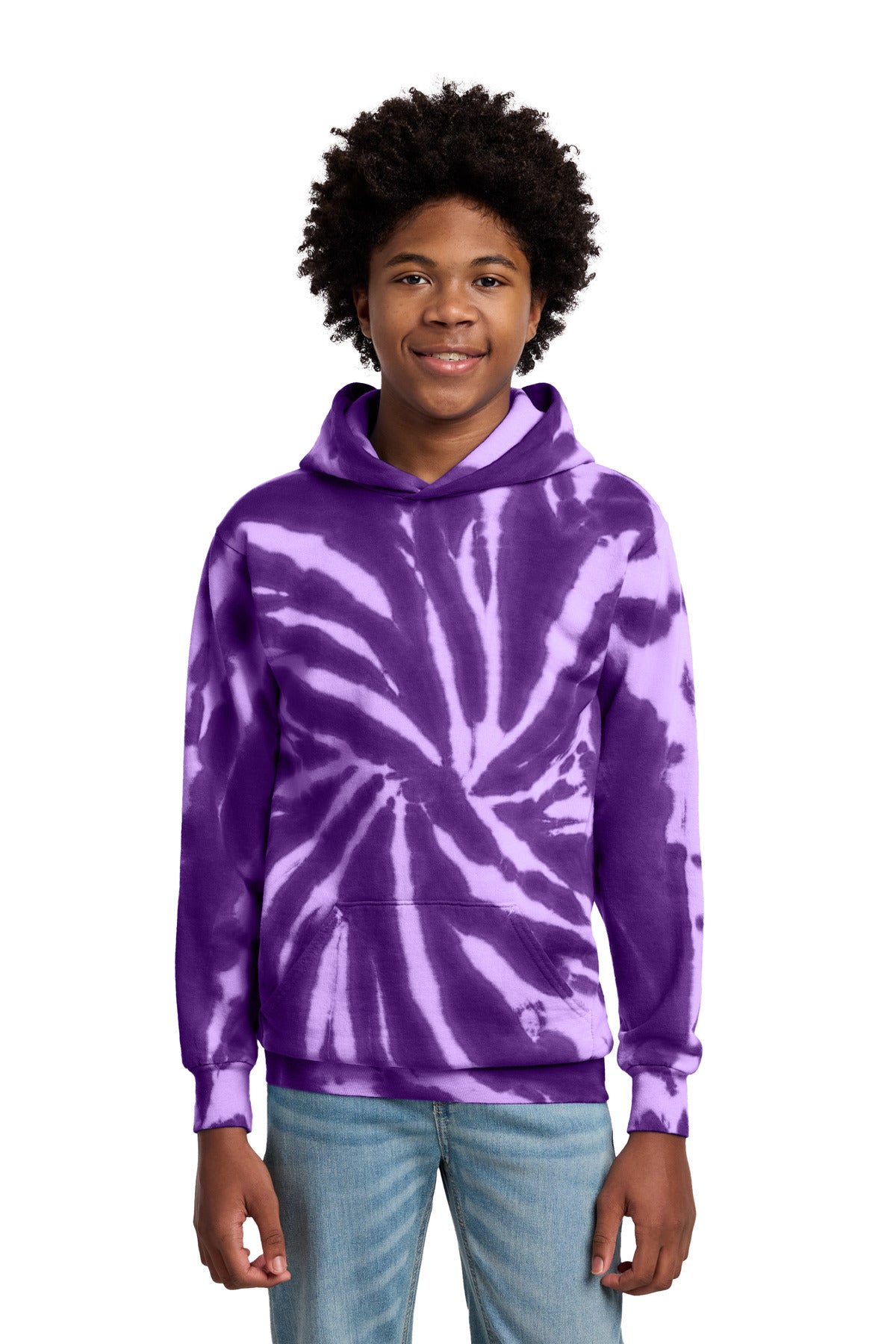 Port & Co PC146Y Youth Tie-Dye Pullover Hooded Sweatshirt