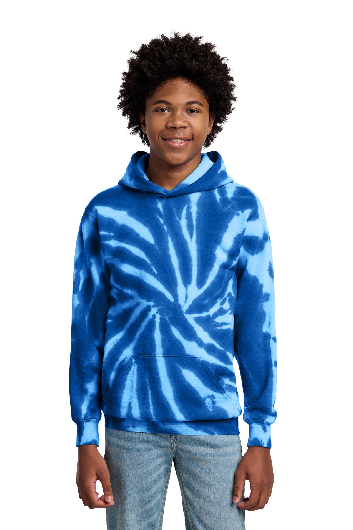 Port & Co PC146Y Youth Tie-Dye Pullover Hooded Sweatshirt