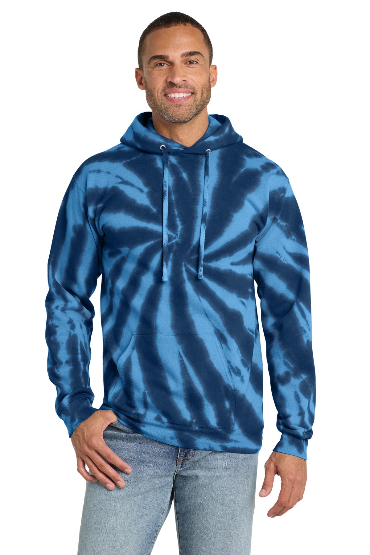 Port & Co PC146 Tie-Dye Pullover Hooded Sweatshirt