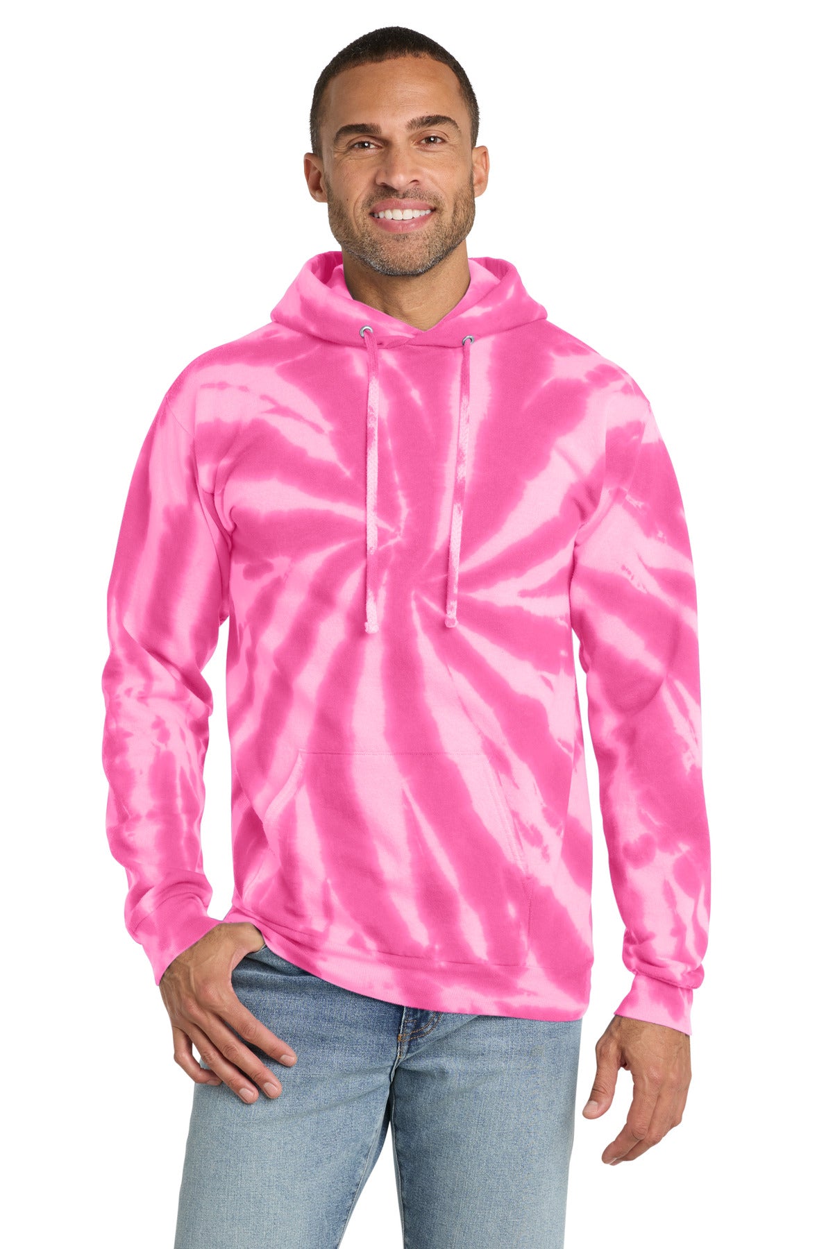 Port & Co PC146 Tie-Dye Pullover Hooded Sweatshirt