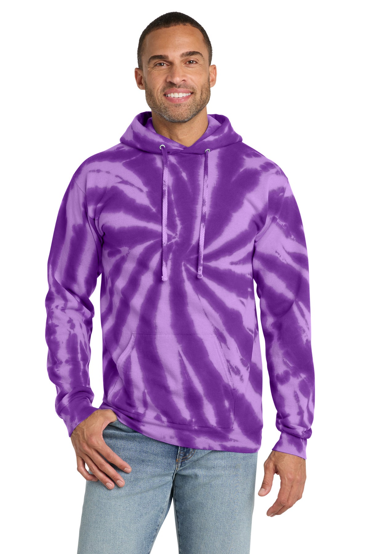Port & Co PC146 Tie-Dye Pullover Hooded Sweatshirt