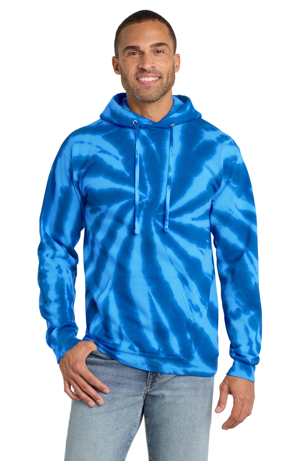 Port & Co PC146 Tie-Dye Pullover Hooded Sweatshirt