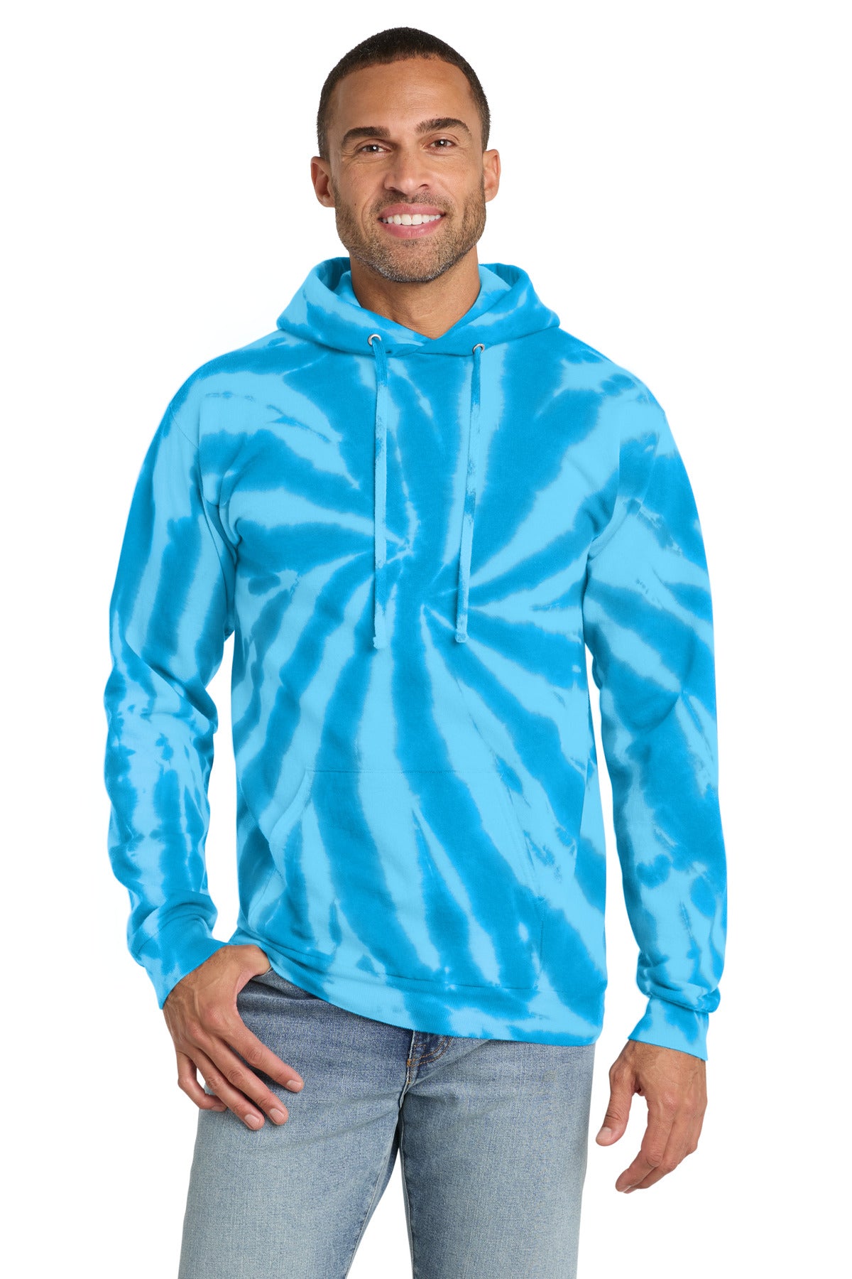 Port & Co PC146 Tie-Dye Pullover Hooded Sweatshirt
