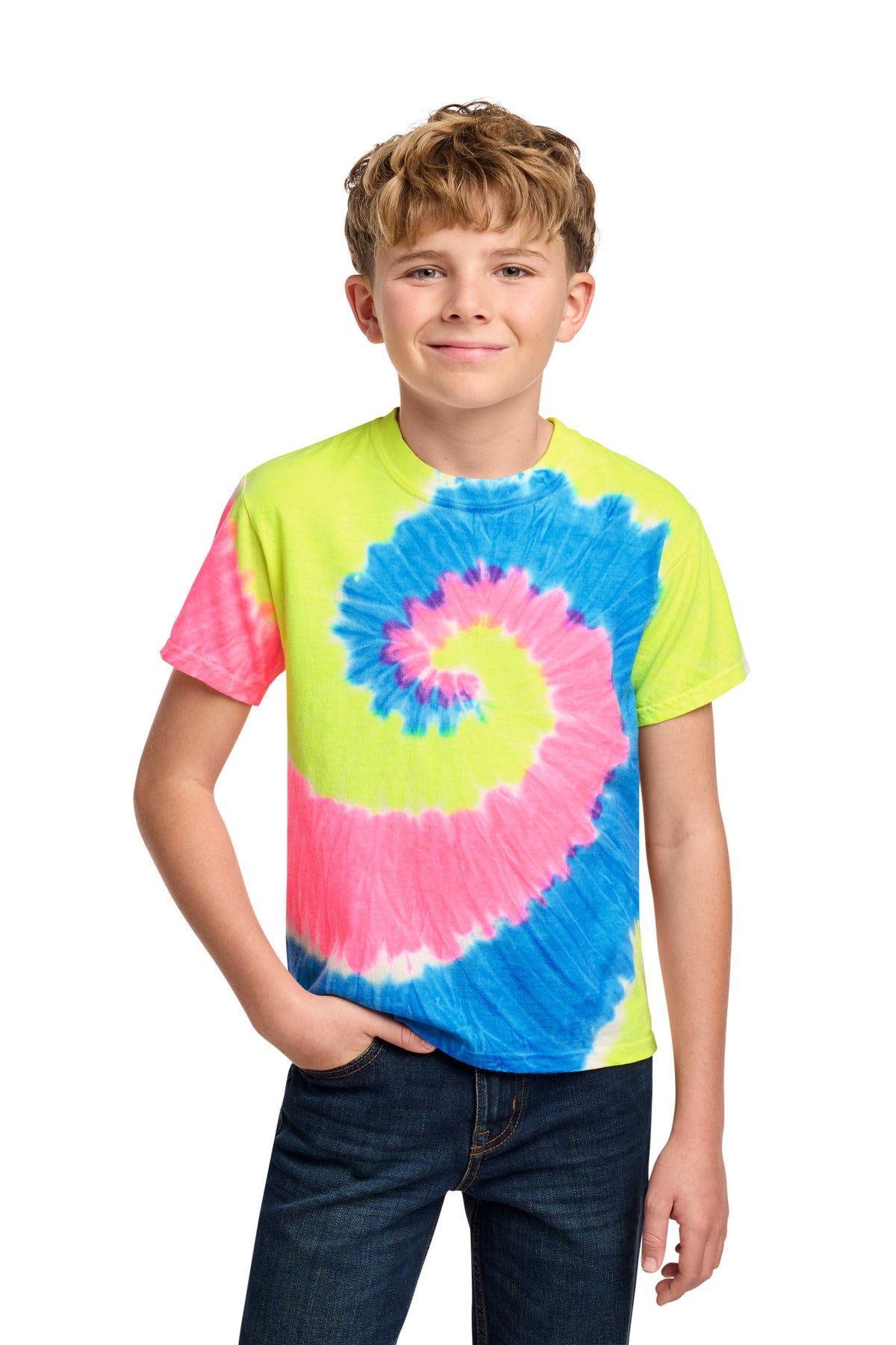 Port & Co PC147Y Youth Tie-Dye Tee