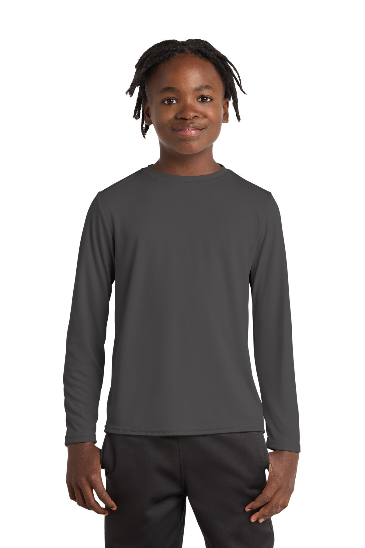 Port & Co PC380YLS Youth Long Sleeve Performance Tee
