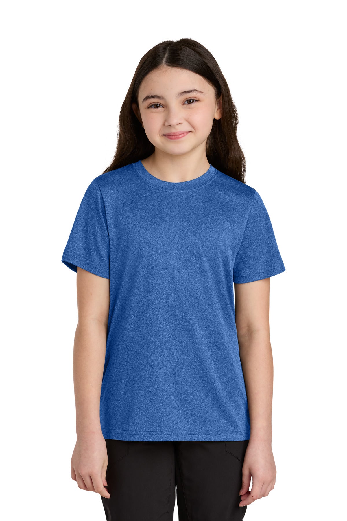Port & Co PC390Y Youth Heather Performance Tee