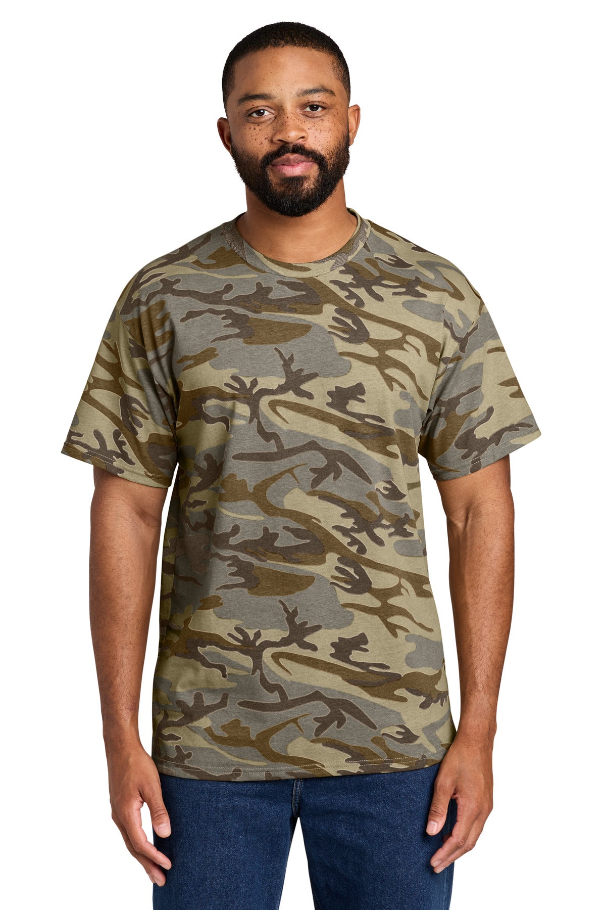 Port & Co PC54C Core Cotton Camo Tee