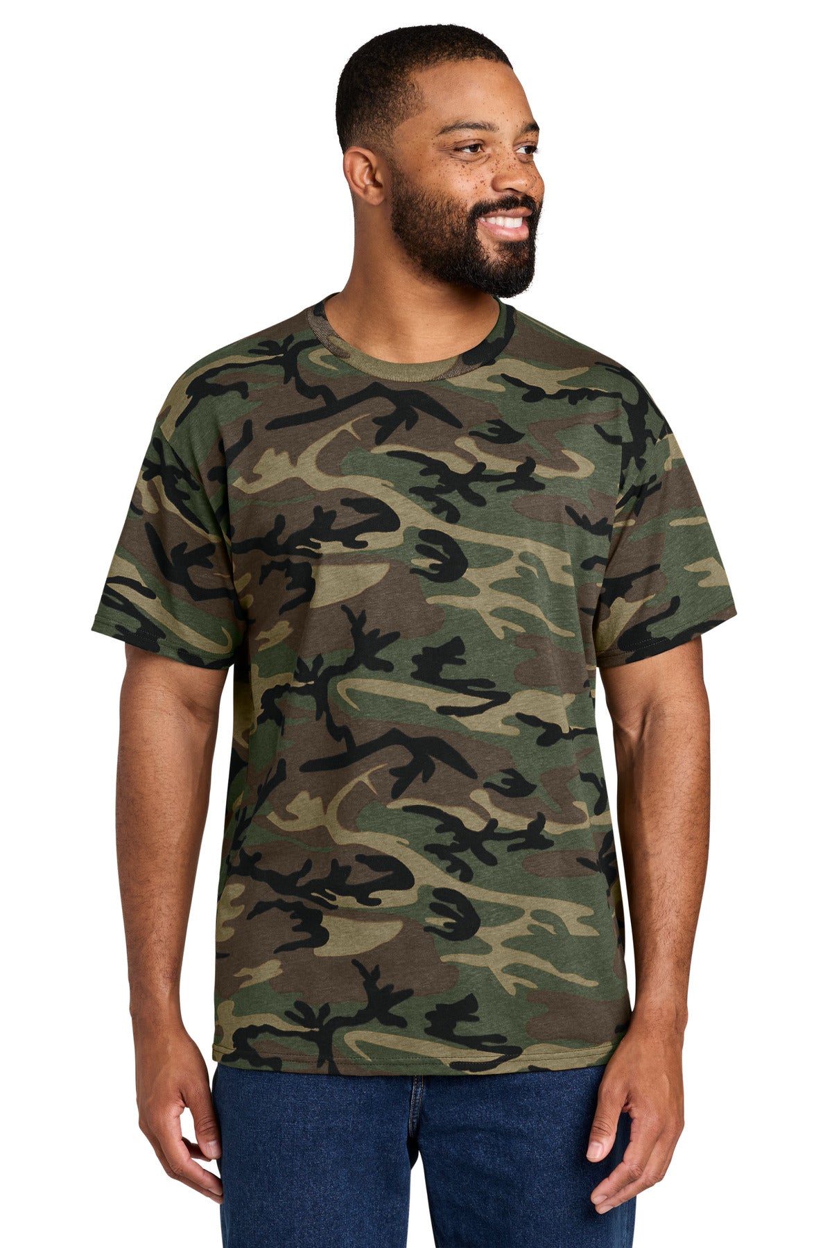 Port & Co PC54C Core Cotton Camo Tee