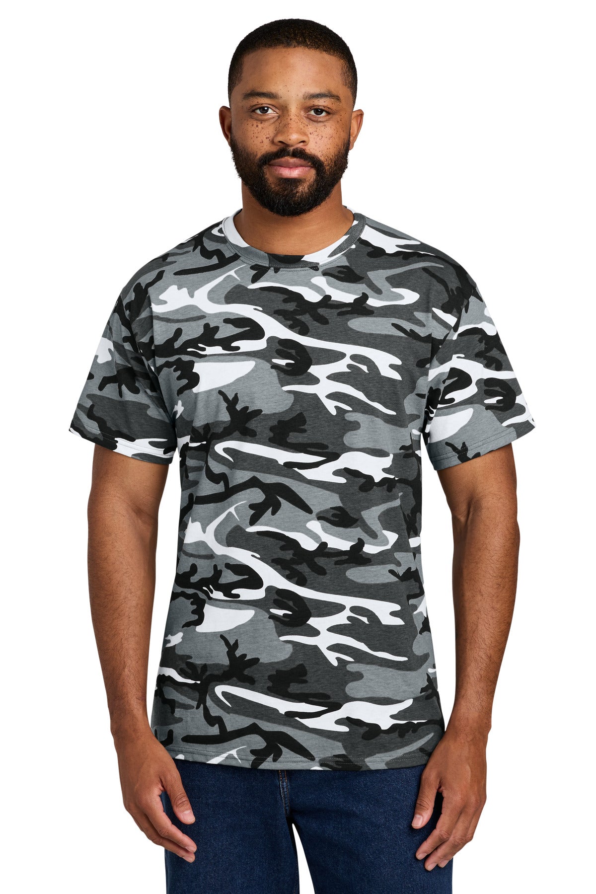 Port & Co PC54C Core Cotton Camo Tee