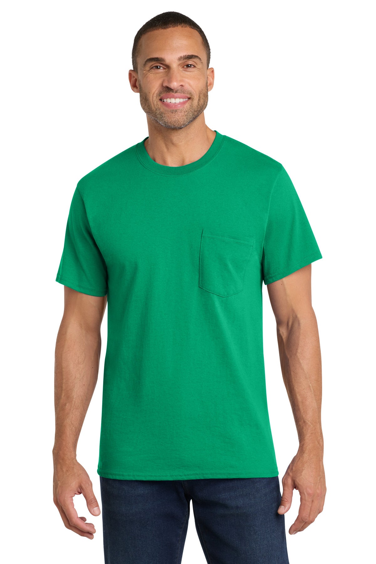 Port & Co PC54P Core Cotton Pocket Tee