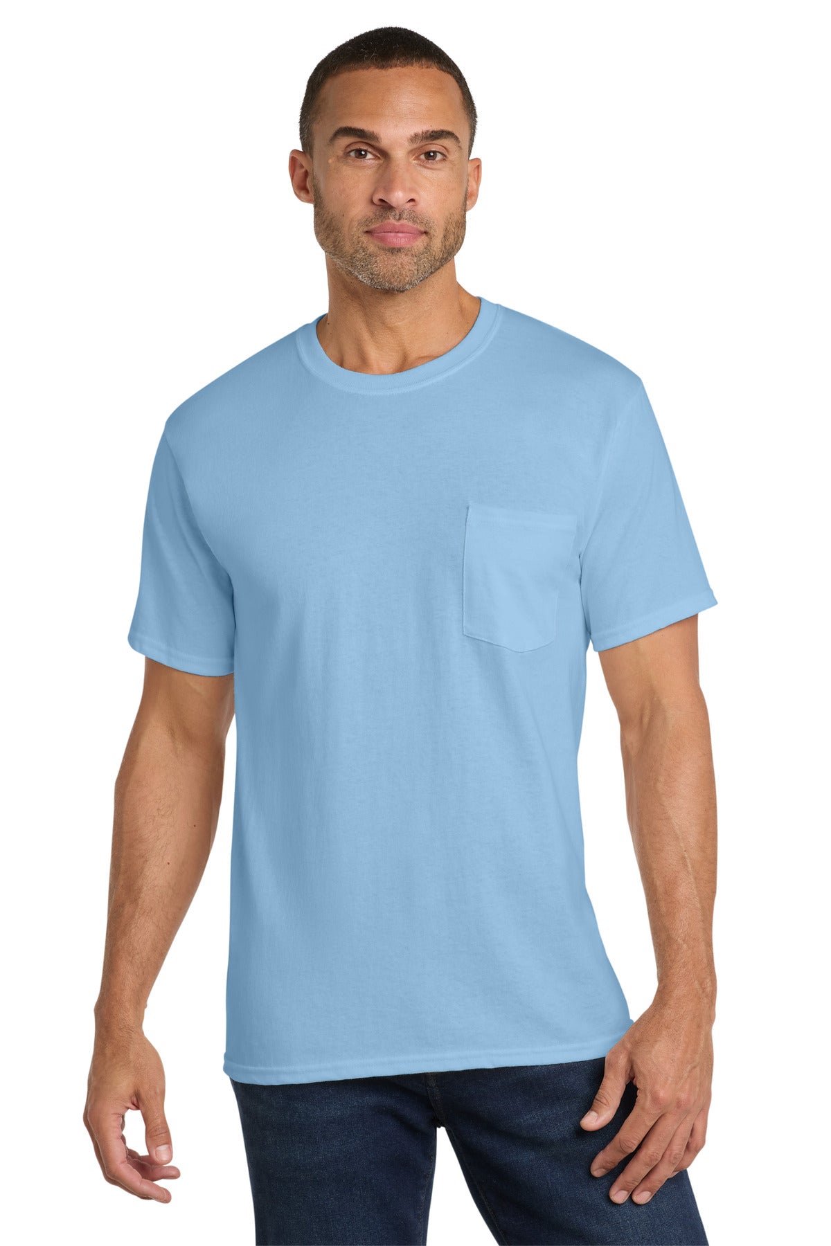 Port & Co PC54P Core Cotton Pocket Tee