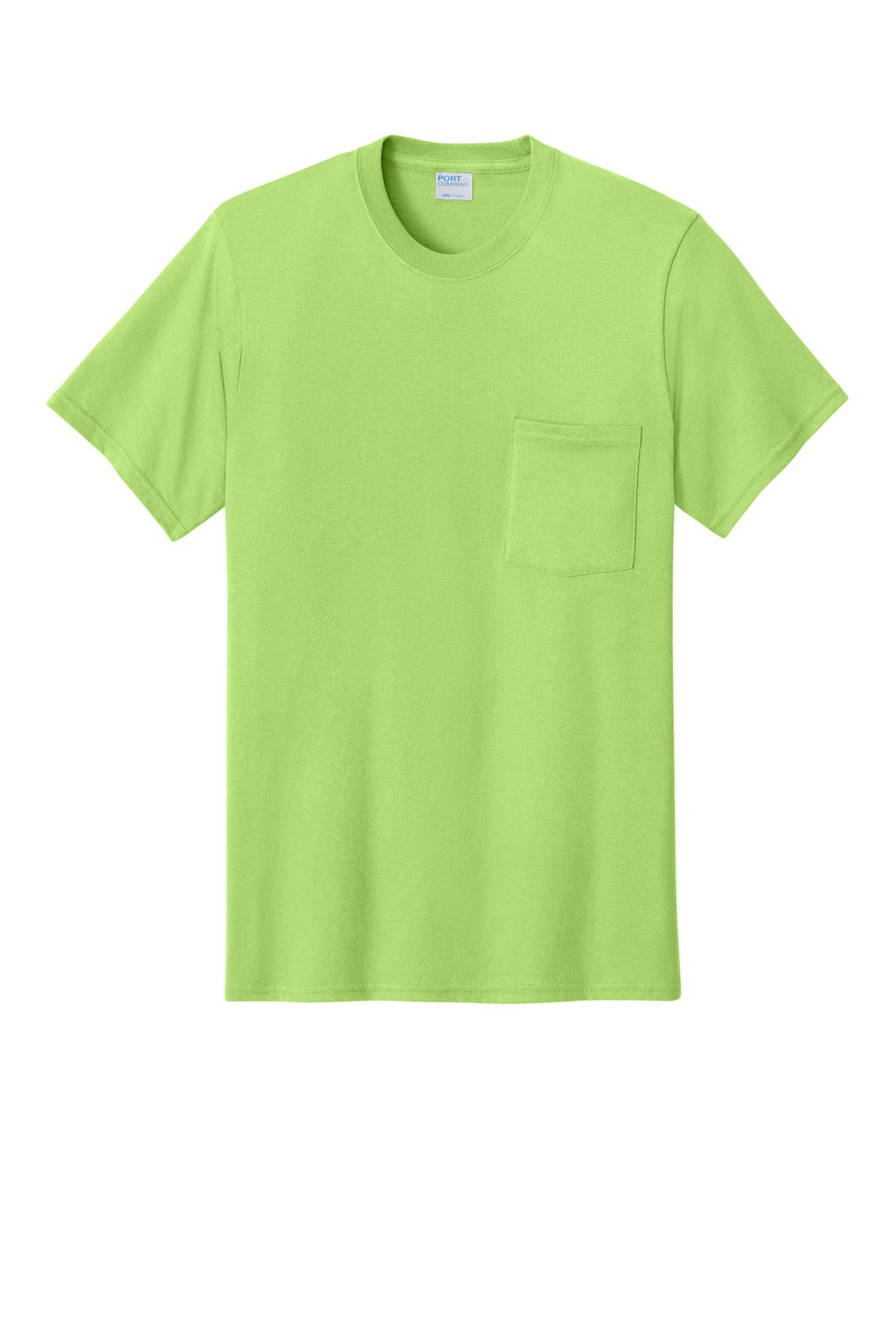 Port & Co PC54P Core Cotton Pocket Tee