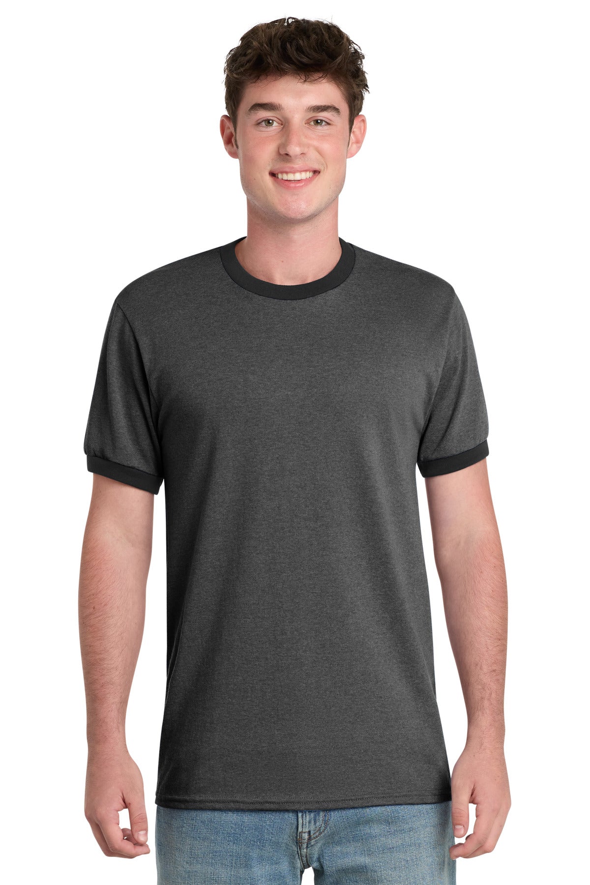 Port & Co PC54R Core Cotton Ringer Tee