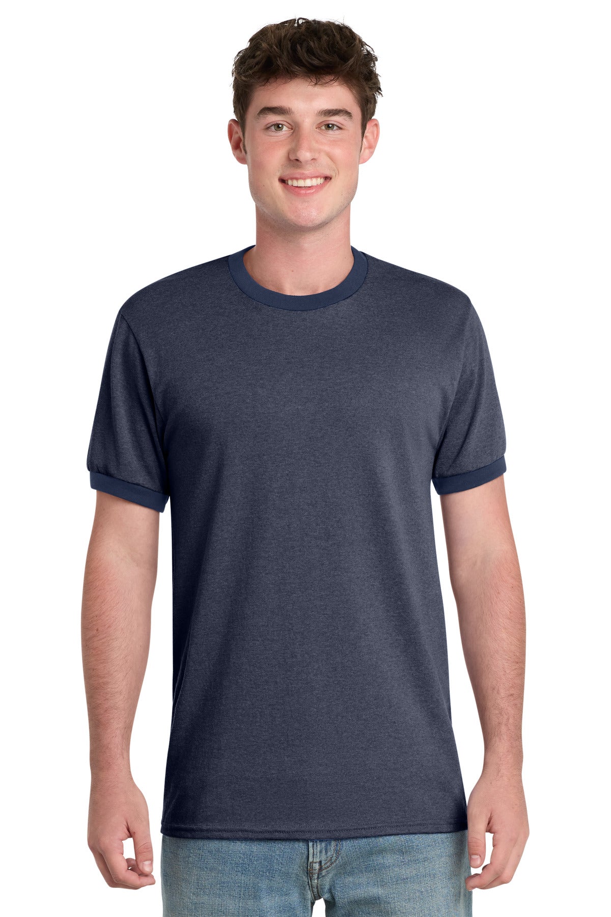 Port & Co PC54R Core Cotton Ringer Tee