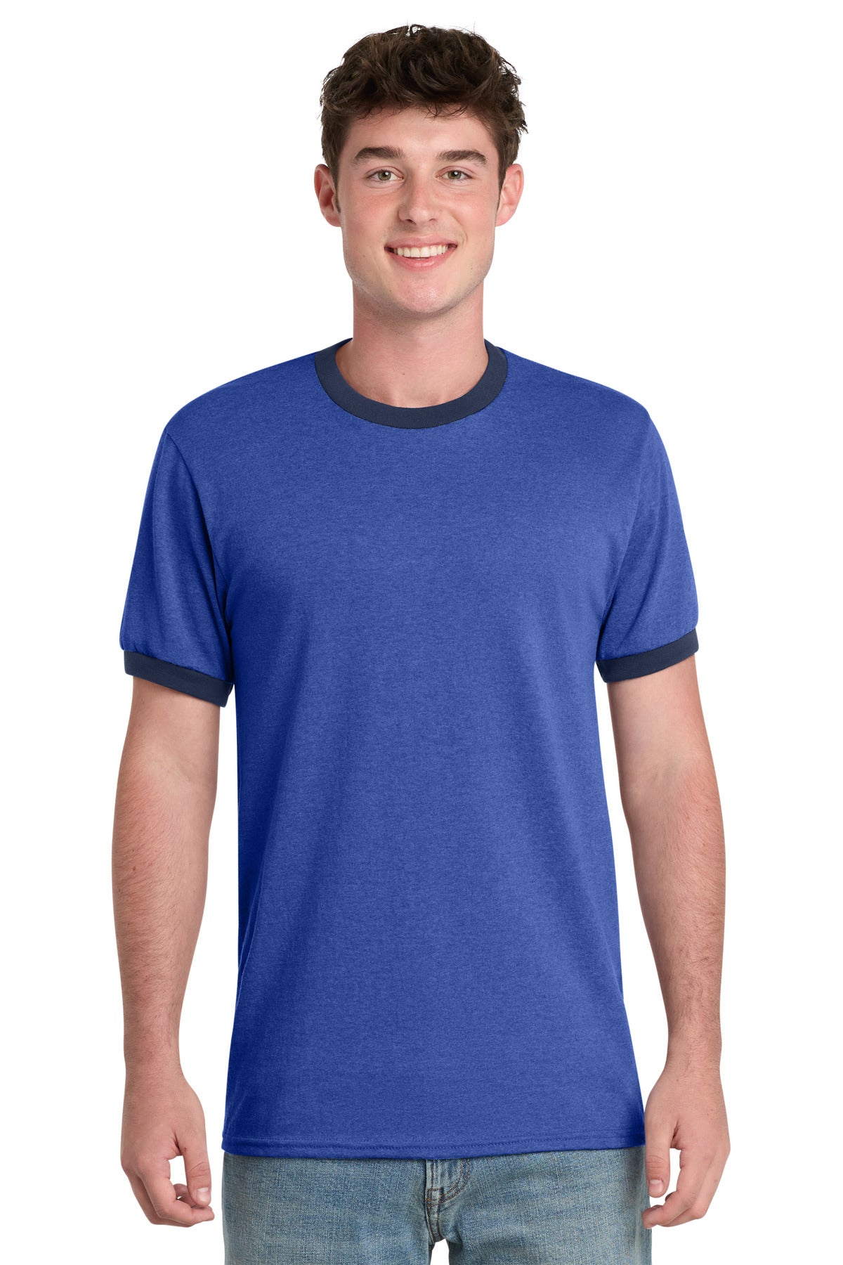 Port & Co PC54R Core Cotton Ringer Tee