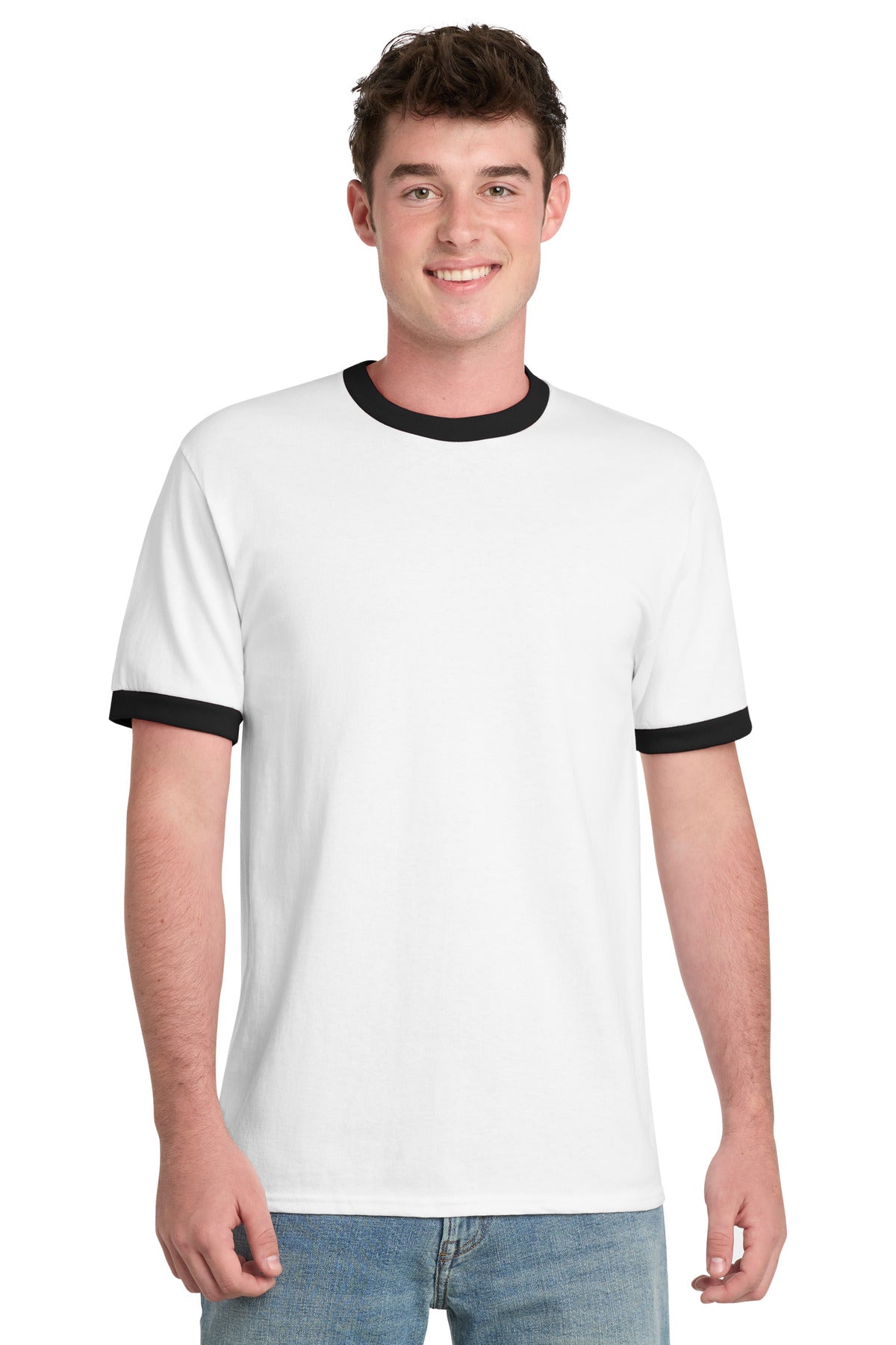 Port & Co PC54R Core Cotton Ringer Tee