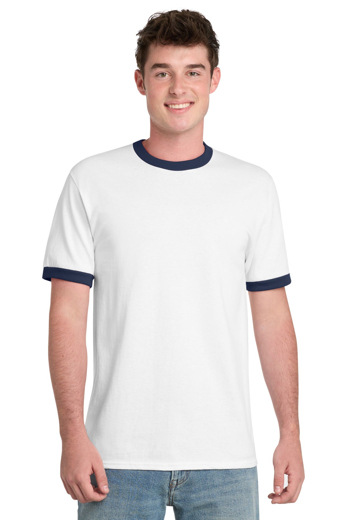 Port & Co PC54R Core Cotton Ringer Tee