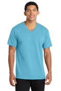 Port & Co PC54V Core Cotton V-Neck Tee