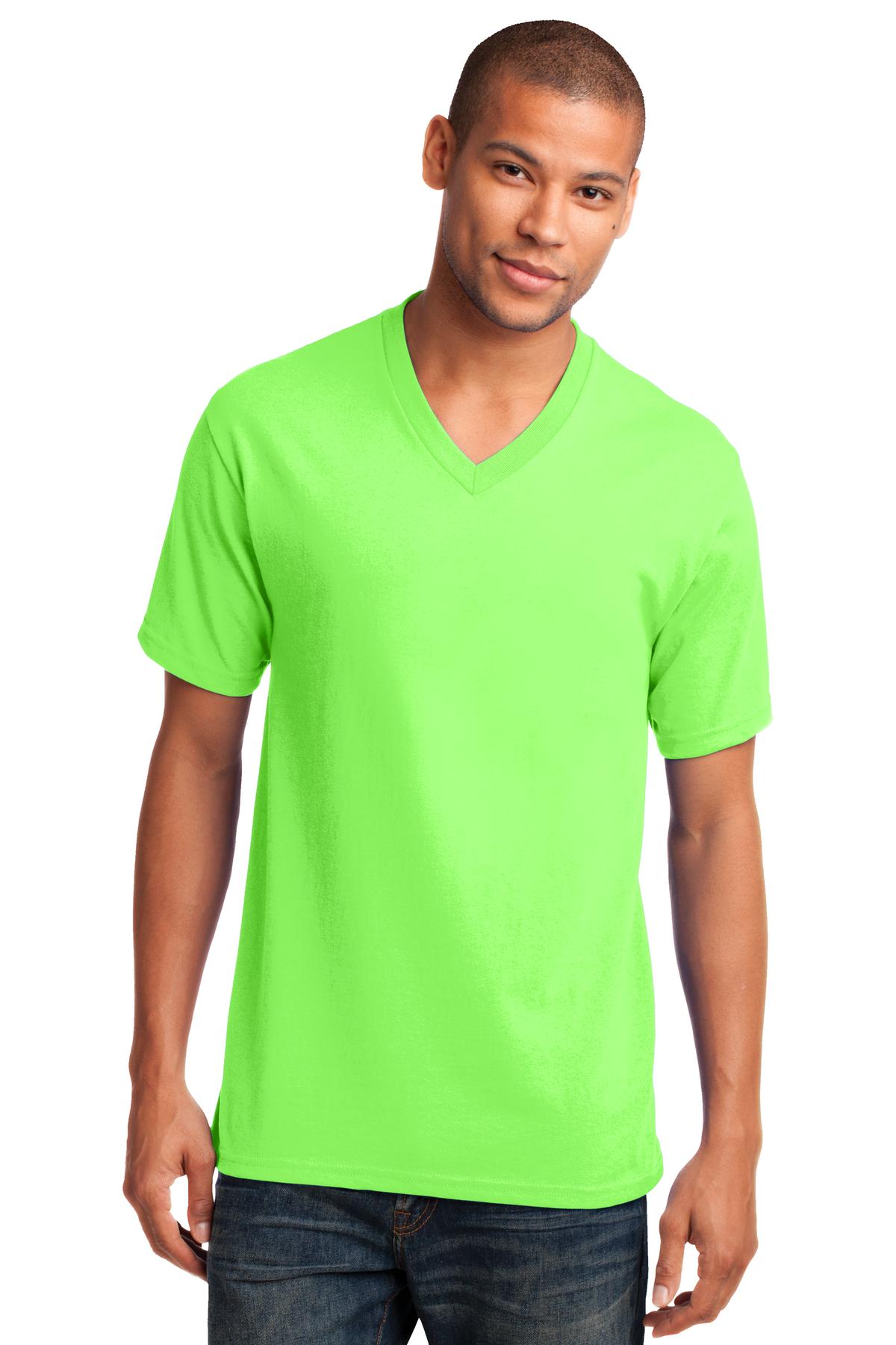 Port & Co PC54V Core Cotton V-Neck Tee